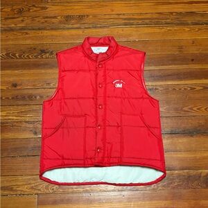 Vintage Aristo Jac Red Puffer Vest Sz L